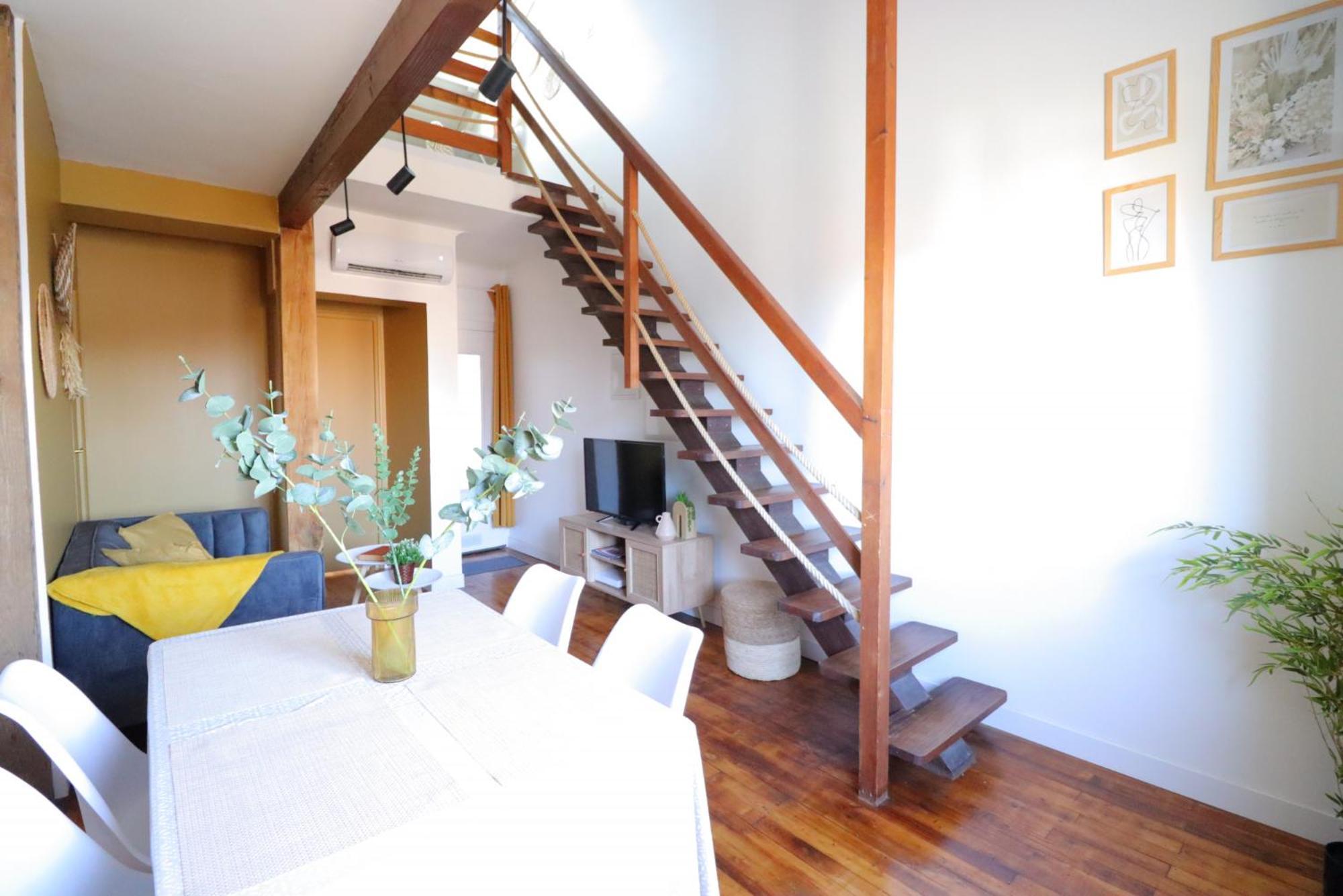 Le Boho - Charmant T3 Avec Climatisation Et Fibre Bergerac Camera foto